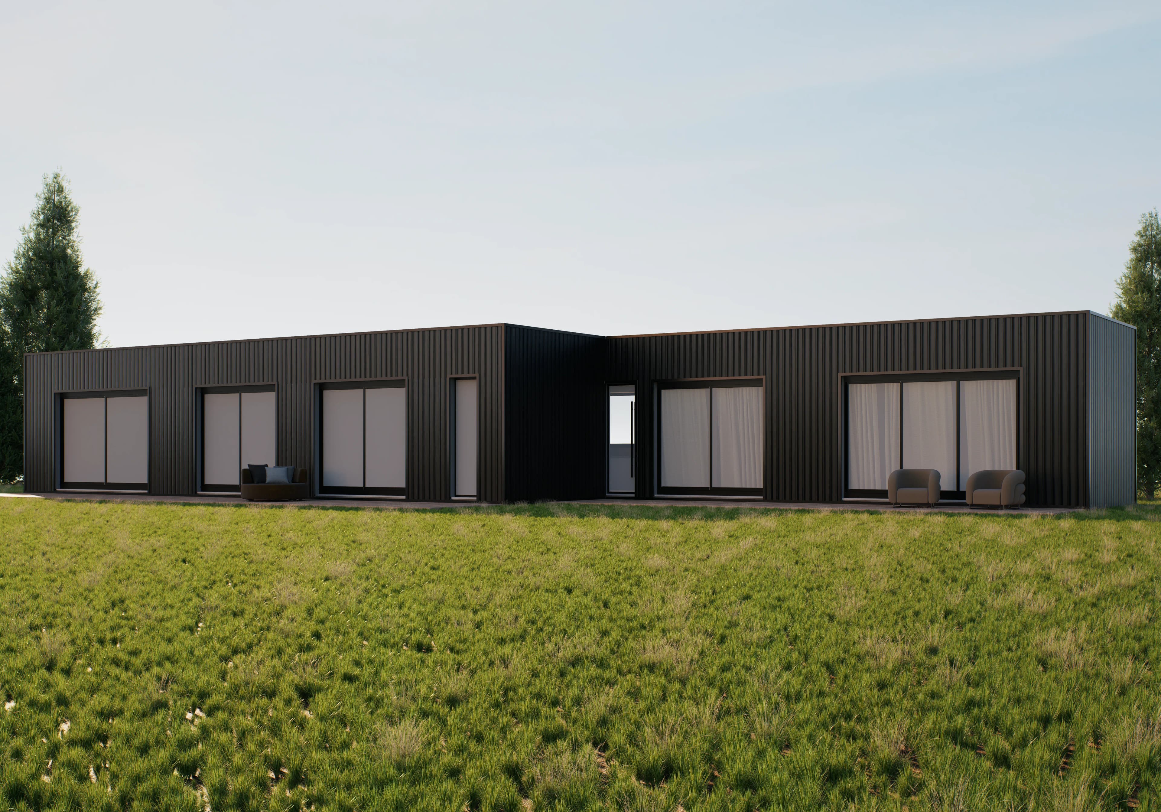 Vivienda Modular - Una Planta